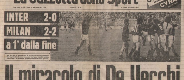 Amarcord: il derby di Milano del 18 marzo 1979