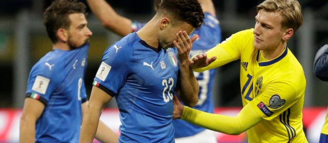 Italia-Svezia 0-0. Caporetto azzurra. Addio al mondiale russo…