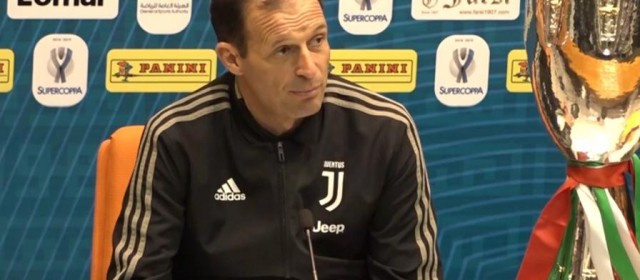 Juventus-Milan, Allegri: ”Vogliamo vincere tutto!”