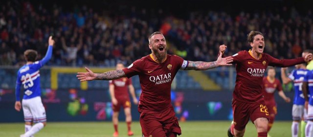 De Rossi goal, e la Roma espugna il Marassi!